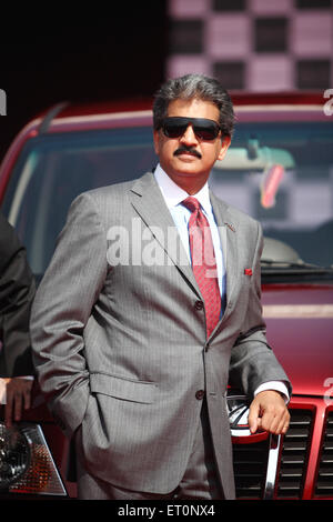 Anand Mahindra, Anand Gopal Mahindra, homme d'affaires milliardaire indien et président du groupe Mahindra, lancement de XYLO car, Inde Banque D'Images