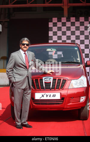 Anand Mahindra, Anand Gopal Mahindra, homme d'affaires milliardaire indien et président du groupe Mahindra, lancement de XYLO car, Inde Banque D'Images