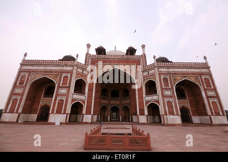 Tombe d'Humayun, tombe d'Humayun, site classé au patrimoine mondial de l'UNESCO, Delhi, Inde Banque D'Images