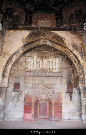 Mosquée tombe Isha Khan, tombe d'Humayun, tombe d'Humayun, site du patrimoine mondial de l'UNESCO, Delhi, Inde, monument indien Banque D'Images