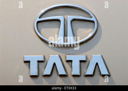 LOGO TATA ; village Jambhulwadi ; district de Raigad ; Maharashtra ; Inde , asie Banque D'Images