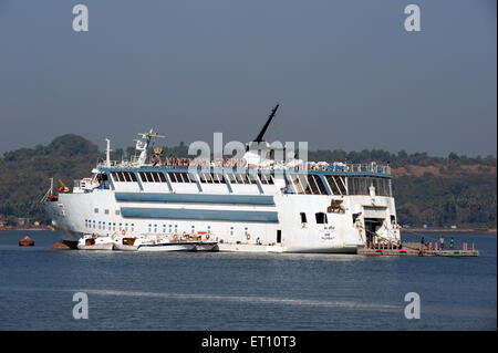 Croisière Casino à Mondovi River Panjim Goa Inde Asie Banque D'Images