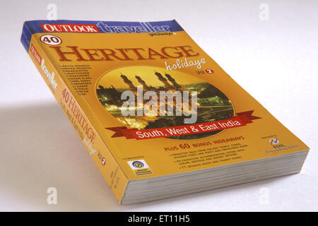 Traveller's book about Indian Heritage places ; Inde Banque D'Images