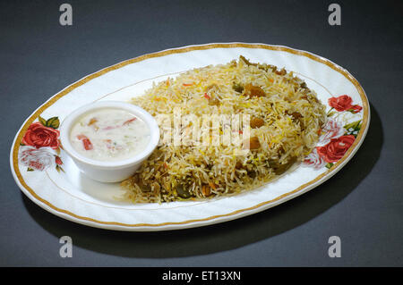 Biryani de légumes en Inde Banque D'Images