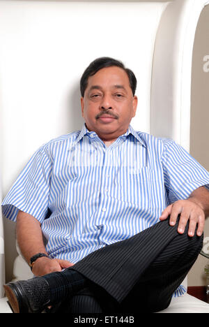 Narayan Rane, membre de Rajya Sabha, Narayan Tatu Rane, politicien indien, Maharashtra, Inde, Asie Banque D'Images