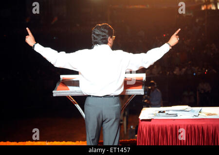 Raj Thackeray, politicien indien, Maharashtra Navnirman Sena, MNS, dirigeant fondateur, Bombay, Mumbai, Maharashtra, Inde, Asie Banque D'Images