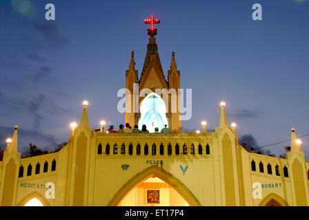 Mount Mary basilique Notre Dame à Bandra West Hill Road ; Bombay Mumbai Maharashtra ; Inde ; pas de MR Banque D'Images