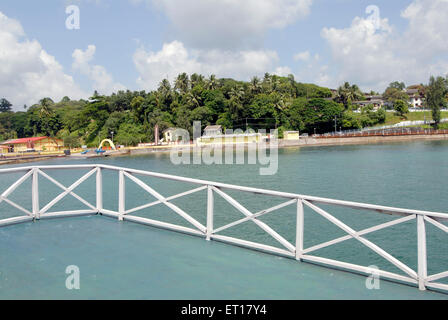 Complexe sportif de l'eau vue ; Port Blair ; Îles Andaman du Sud ; baie du Bengale ; Inde Octobre 2008 Banque D'Images