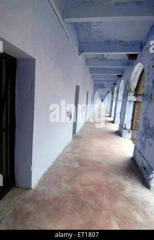 Passage ou couloir dans la prison cellulaire, Port Blair, îles Andaman et Nicobar, territoire de l'Union de l'Inde, UT, Inde, Asie Banque D'Images