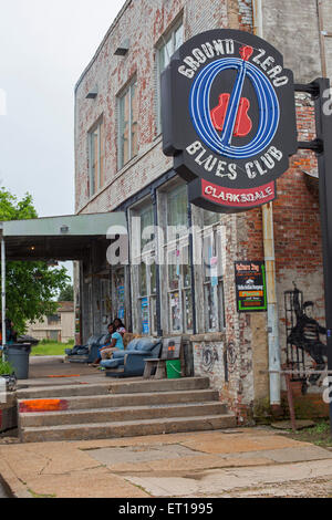 Clarksdale, Mississippi - Ground Zero Blues Club. Banque D'Images
