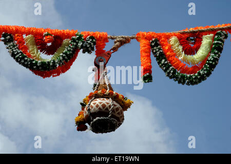 Govinda Dahi handi sur Janmashtmi Dadar Mumbai au Festival Asia Banque D'Images