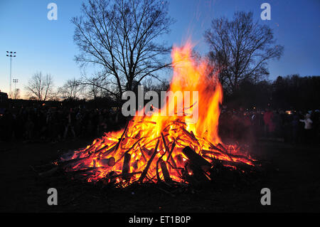 Festival de feu de joie Stockholm Suède Europe Banque D'Images