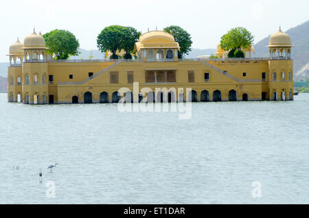 Jalmahal, palais Jal Mahal, lac Man Sagar, Jaipur, Rajasthan,Inde Banque D'Images