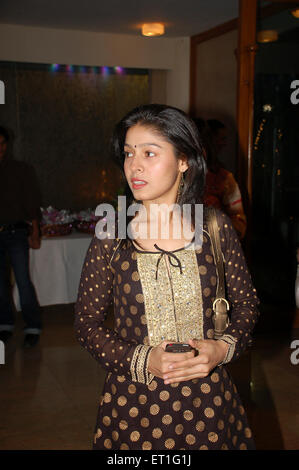 Sunidhi Chauhan, chanteur de musique indienne, Inde Banque D'Images