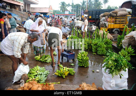 Tanjavûr ; marché ; Tamil Nadu Inde ; Banque D'Images