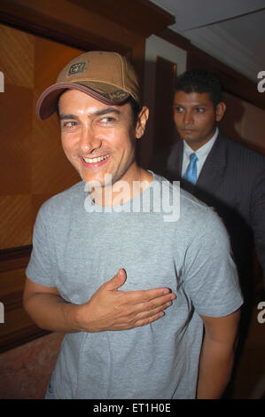 Aamir Khan, acteur indien, Mohammed Aamir Hussain Khan, réalisateur, producteur, animateur de la série télévisée, Inde Banque D'Images