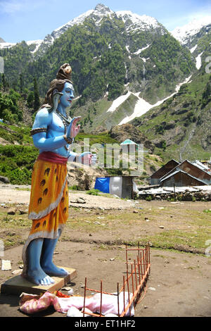 Statue de seigneur Shiva dans la vallée du Cachemire ; ; ; Jammu-et-Cachemire en Inde Banque D'Images