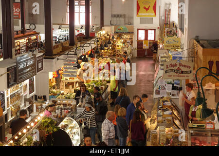 Marché central de l'intérieur , marché public historique, Penn Square, Lancaster, Pennsylvanie. USA. Banque D'Images