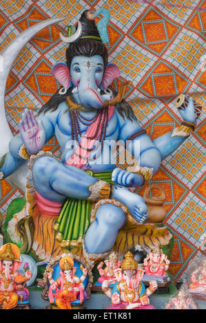 Idole de Ganesh Pune Maharashtra Inde Seigneur Asie Août 2011 Banque D'Images