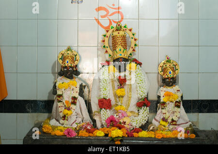 Idole de Seigneur Vitthal Malvan Maharashtra Inde Asie Oct 2011 Banque D'Images
