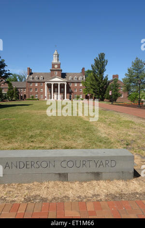 Anderson cour à campus, Lafayette College, collège d'arts libéraux, Easton, Pennsylvanie, USA. Banque D'Images