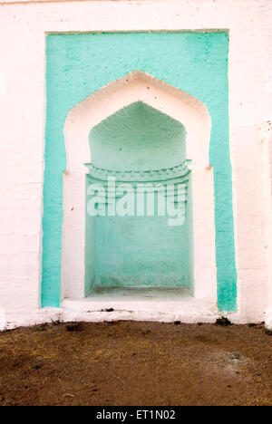 Eidgah au sommet d'une colline, mosquée, masjid, village de Junnar, quartier Pune,Maharashtra, Inde Banque D'Images