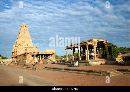 Temple décoratif de Shiva Brihadeshwara ; Temple de Brihadishvara , Thanjavur ; Tamil Nadu ; Inde Banque D'Images