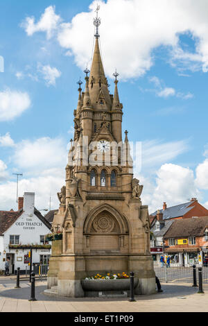 La fontaine de l'Amérique est un cadeau de l'éditeur américain George Childs à Stratford upon Avon, un hommage à Shakespeare Banque D'Images