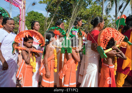 Festival de Taipusam ; Festival de Taipoosam ; procession ; Kerala ; Inde ;Asie Banque D'Images