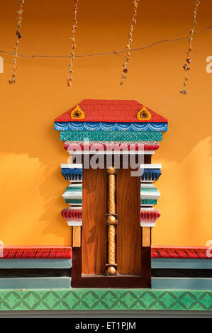 Porte d'entrée du Temple ; Alleppey ; Alappuzha ; Kerala ; Inde ;Asie Banque D'Images