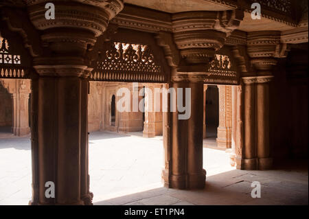 Hall d'entrée dans l'homme mandir palace Gwalior Madhya Pradesh ; ; ; l'Inde Banque D'Images