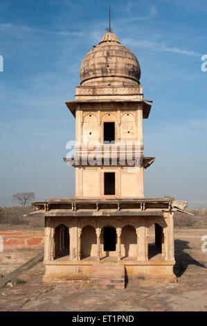 Cénotaphe de bhimsiha ranas fort de Gwalior dans le Madhya Pradesh ; Inde ; Banque D'Images