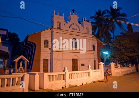 Eglise de l'immaculée conception à Maharashtra sindhudurg vengurla ; Inde ; Banque D'Images