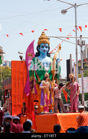 Idole de rama sur gudipadva ; festivals ; Bombay Mumbai Maharashtra ; Inde ; Banque D'Images