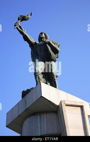 Humatma Memorial ; Humatma Chowk ; statue de Martyr ; place des Martyrs ; Churchgate ; Bombay ; Mumbai ; Maharashtra ; Inde ; Asie ; Asiatique ; Indien Banque D'Images