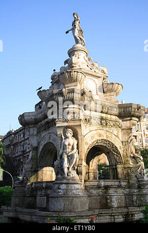 Fontaine de la flore ; Humatma Chowk ; site historique ; Churchgate ; fort ; Bombay ; Mumbai ; Maharashtra ; Inde ; Asie ; Asiatique ; Indien Banque D'Images