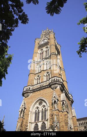 Tour de l'horloge du Rajabai ; Churchgate ; Bombay ; Bombay ; Maharashtra ; Inde ; Asie ; Asie ; Indien Banque D'Images