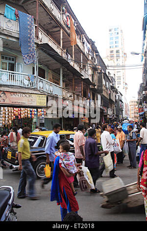 Parekh chawl logement urbain de masse ; bâtiment ; lane Sadashiv Charni Road ; Bombay Mumbai Maharashtra ; Inde ; Banque D'Images