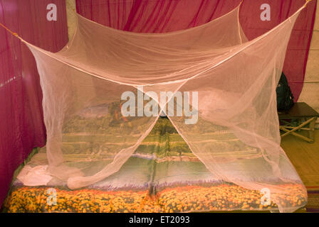 moustiquaire, lit de couverture, Panjim, Panaji, Goa, Inde, Asie Banque D'Images