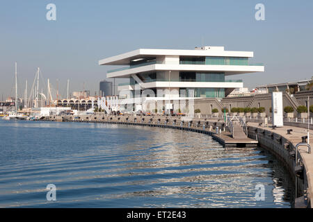 Coupe des Amériques (ou bâtiment Veles e Vents) dans le port de Valence. 24 mai 2015 à Valence, Espagne Banque D'Images