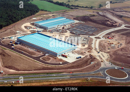 Vue aérienne de Teesside, le site de Samsung. 28 juillet 1995. Banque D'Images