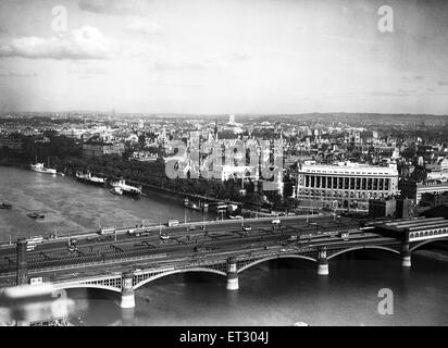 Vues de Londres, 19 juin 1952. Banque D'Images