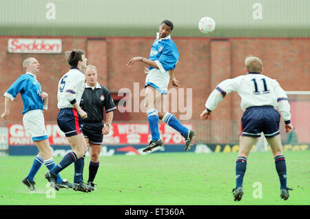 Bolton Wanderers 1-1 Birmingham City, match de championnat au stade Reebok, samedi 30 avril 1994. Banque D'Images