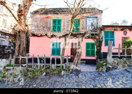 Le cabaret Au Lapin Agile, Montmartre Paris France Banque D'Images