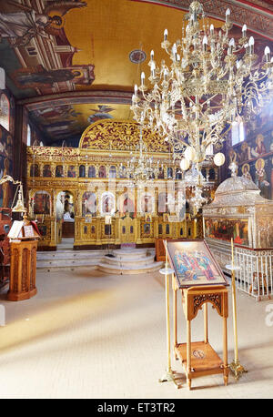 Saint Gerasimos Monastery, Kefalonia, Grèce Banque D'Images