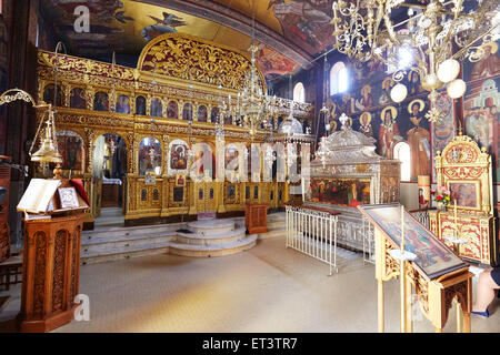 Saint Gerasimos Monastery, Kefalonia, Grèce Banque D'Images