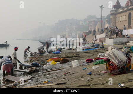 Scène de Varanasi Banque D'Images