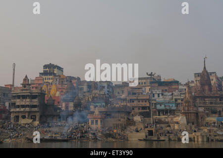 Scène de Varanasi Banque D'Images