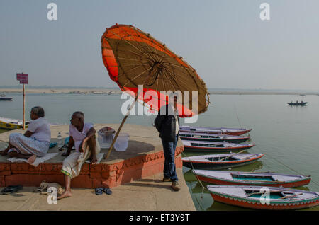 Scène de Varanasi Banque D'Images