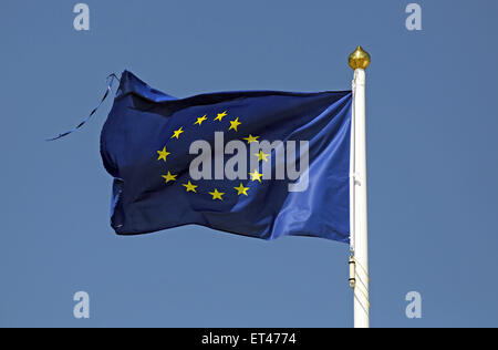 Liste, Allemagne, drapeau de l'Union européenne Banque D'Images